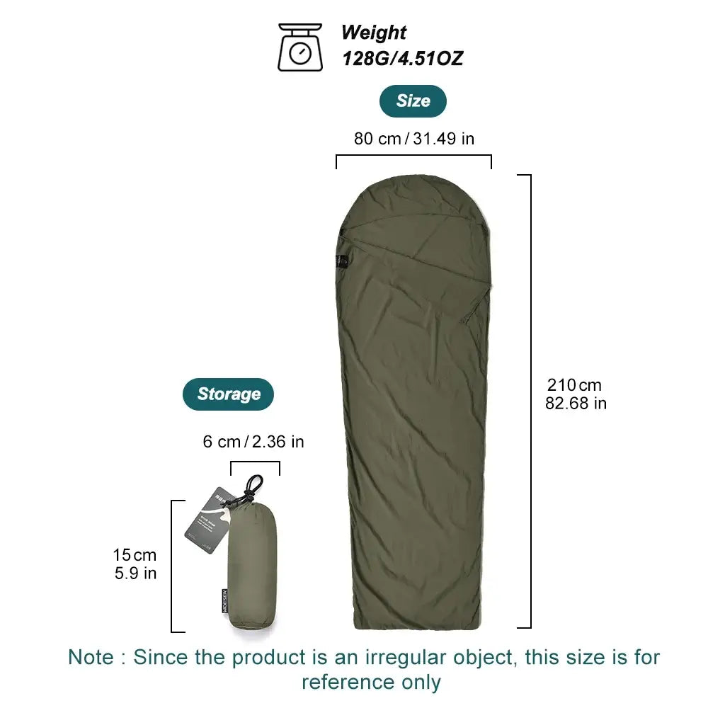 Drap de sac de couchage forme momie – voyage et camping - Drap de sac couchage momie