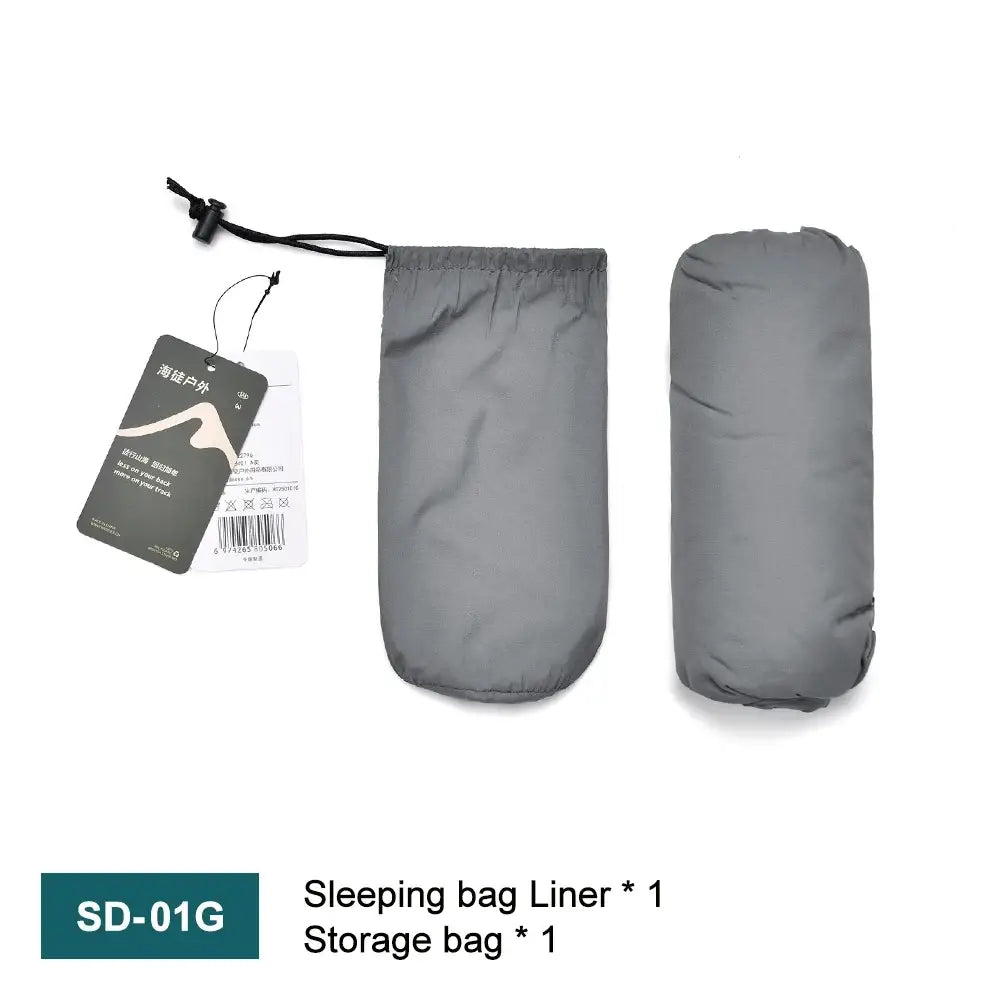 Drap de sac de couchage forme momie – voyage et camping - Gris / Pologne - Drap de sac couchage momie
