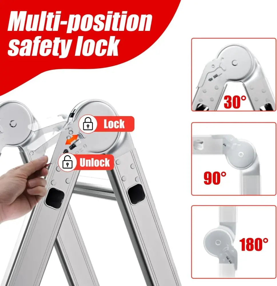 Échelle Multifonction 4×3 Aluminium 3,5 m – Charge 150 kg - France - Échelles et escabeaux