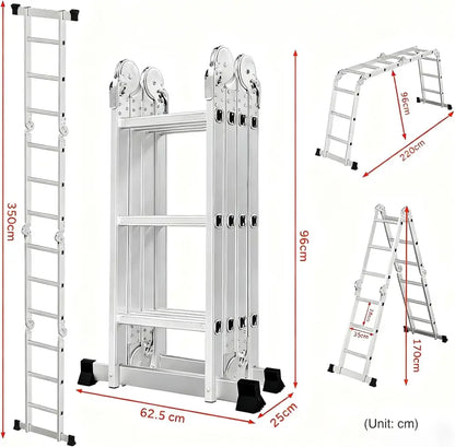 Échelle Multifonction 4×3 Aluminium 3,5 m – Charge 150 kg - France - Échelles et escabeaux