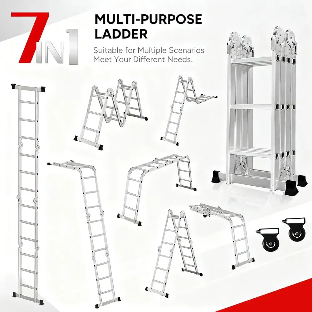 Échelle Multifonction 4×3 Aluminium 3,5 m – Charge 150 kg - France - Échelles et escabeaux