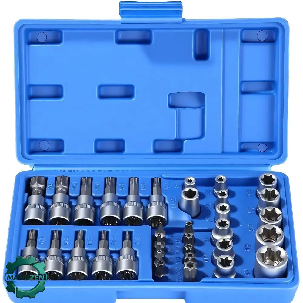 Embouts Torx et douilles E-Torx – jeu de 34 pièces - Jeu de 34 pièces / France - jeu embouts Torx douilles E Torx