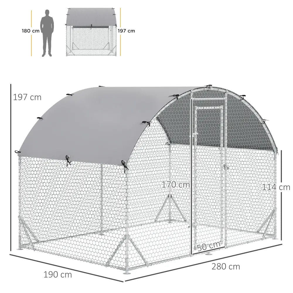 Enclos extérieur pour chien ou poules 5,32 m² – toit anti-UV - France - Enclos extérieur