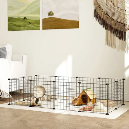 Enclos métallique pour petits animaux – 106 × 73 × 36 cm – détail 8