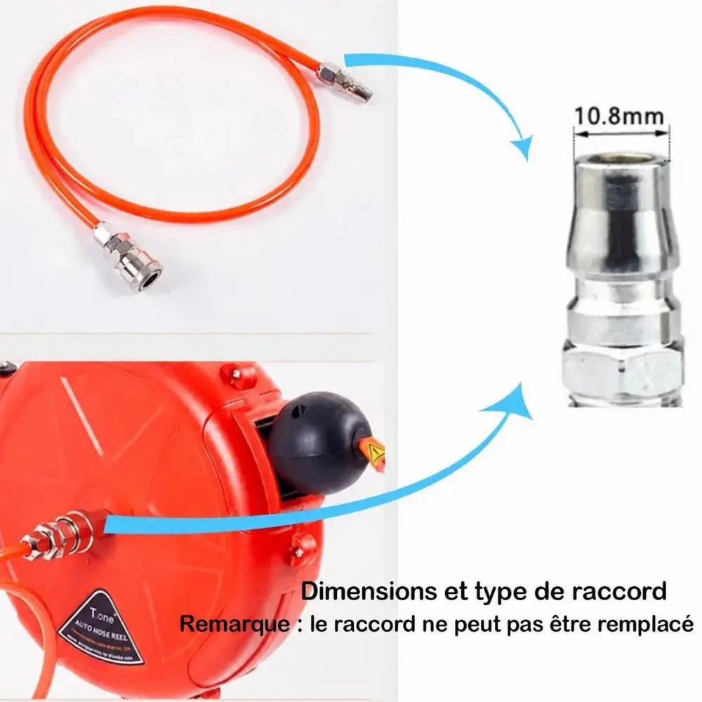 Enrouleur d’air comprimé – texte en français