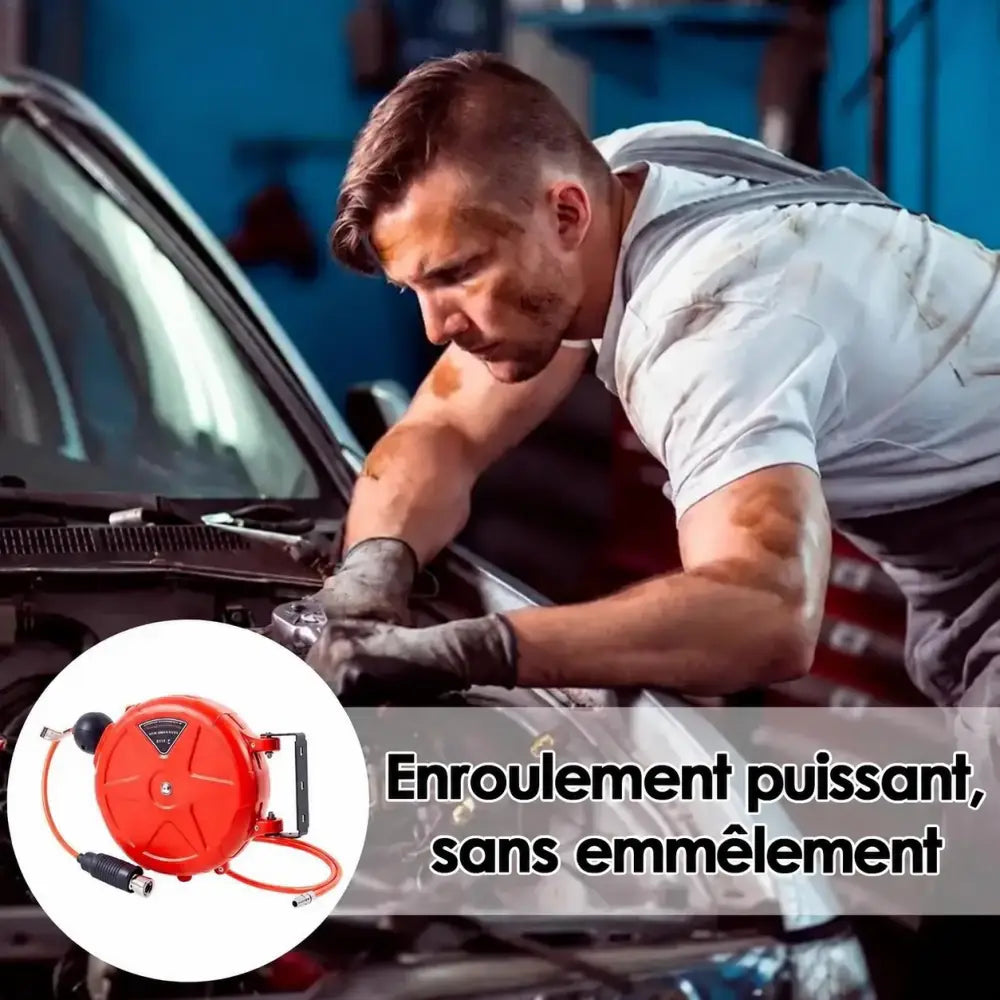 Enrouleur d’air comprimé – texte en français