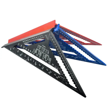 Équerre rapide de charpentier 7″ – aluminium graduation métrique - Équerre rapide de charpentier