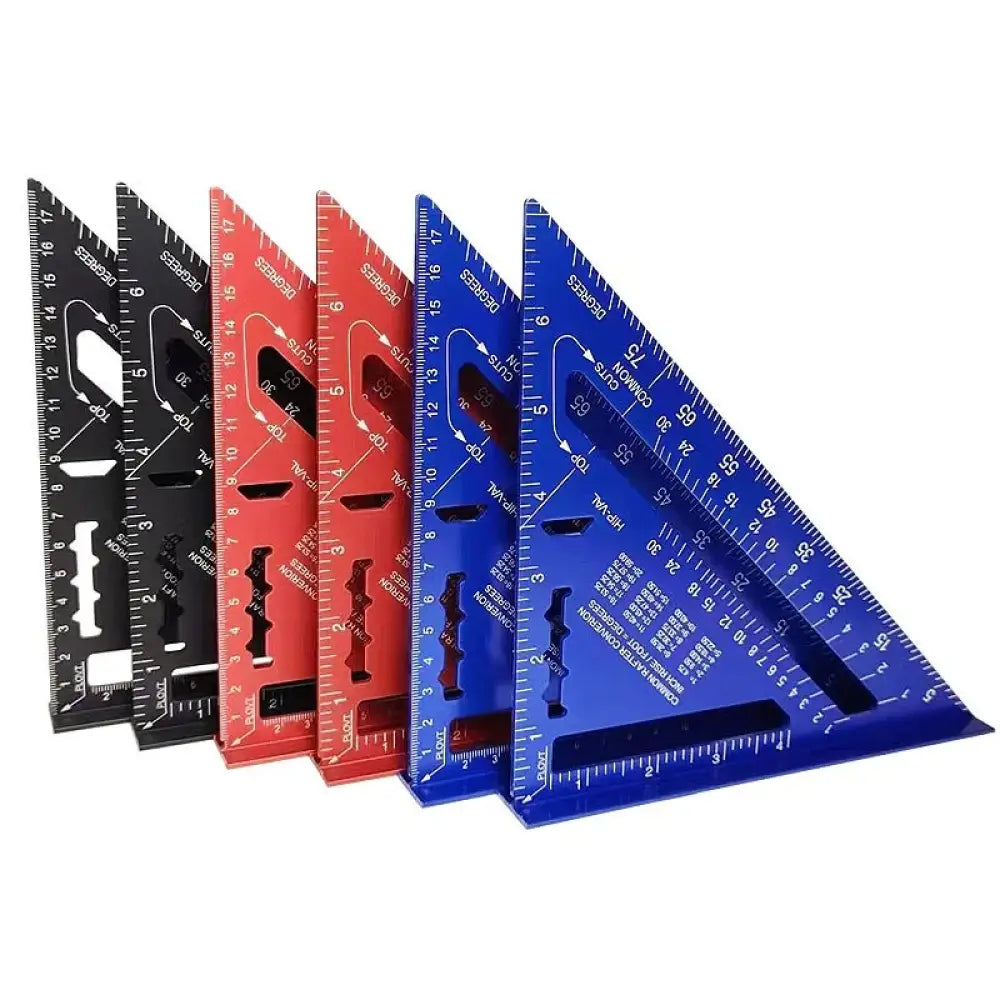 Équerre rapide de charpentier 7″ – aluminium graduation métrique - Équerre rapide de charpentier