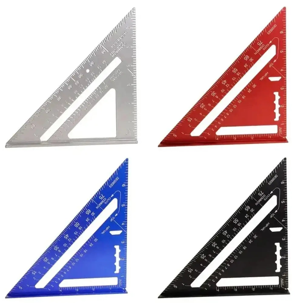 Équerre rapide de charpentier 7″ – aluminium graduation métrique - Équerre rapide de charpentier