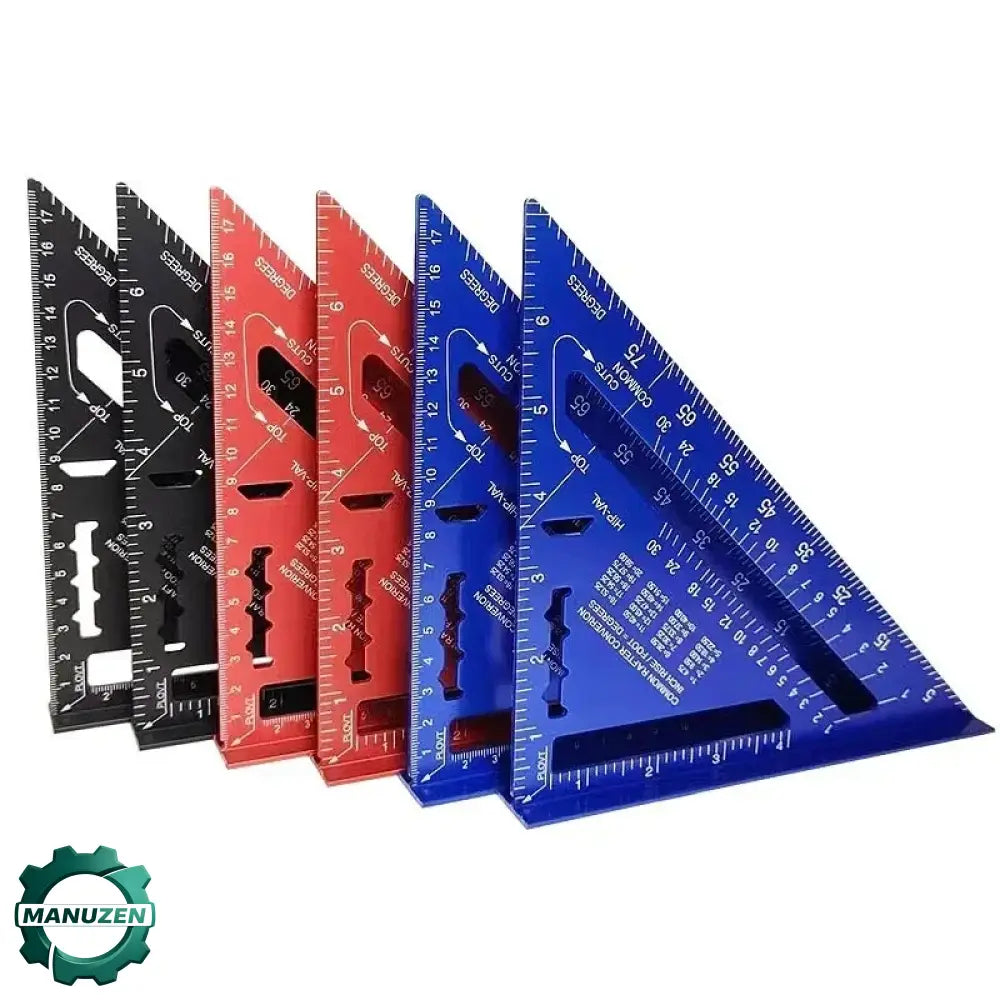 Équerre rapide de charpentier 7″ – aluminium graduation métrique - Équerre rapide de charpentier