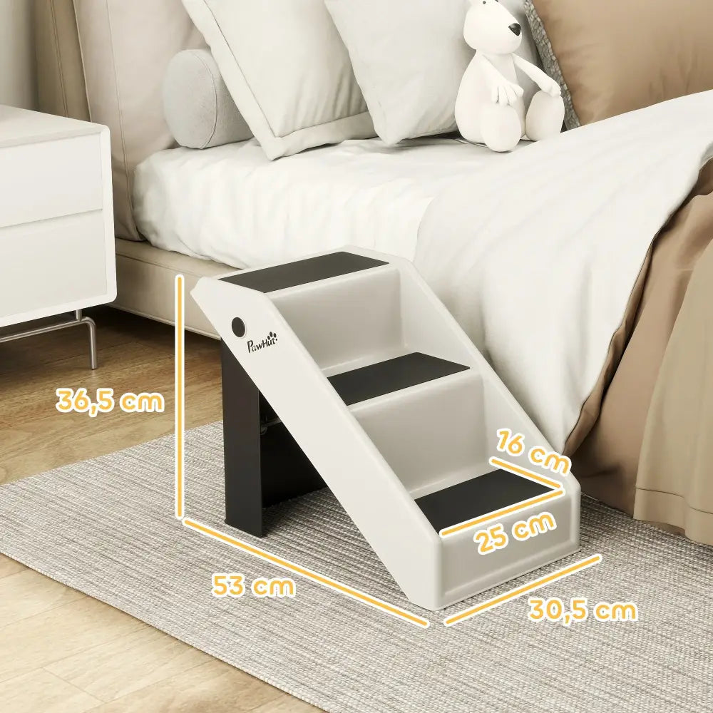 Escalier pliable pour chien – 3 marches hauteur 36,5 cm - Clair / Depuis l’Espagne - escalier pliable chien canapé