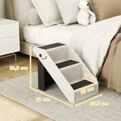 Escalier pliable pour chien – 3 marches hauteur 36,5 cm - Clair / Depuis l’Espagne - escalier pliable chien canapé