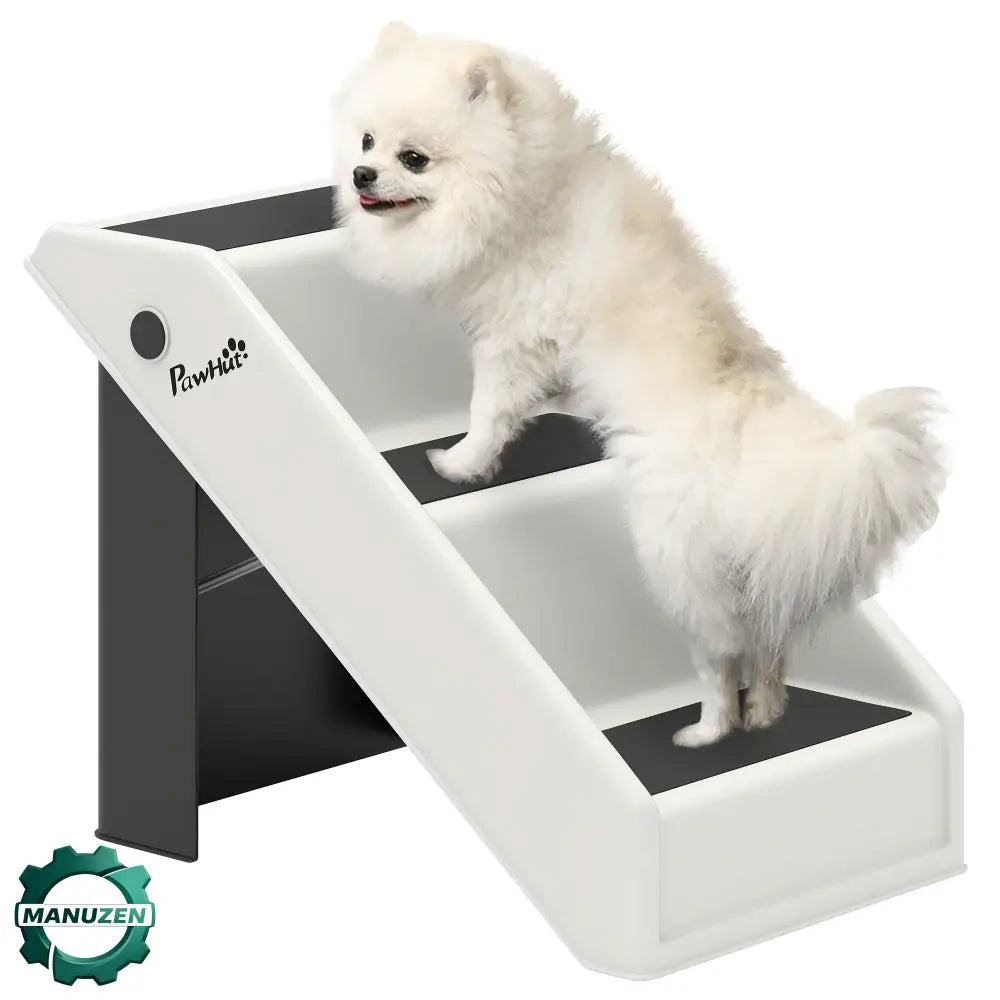Escalier pliable pour chien – 3 marches hauteur 36,5 cm - Clair / Depuis l’Espagne - escalier pliable chien canapé