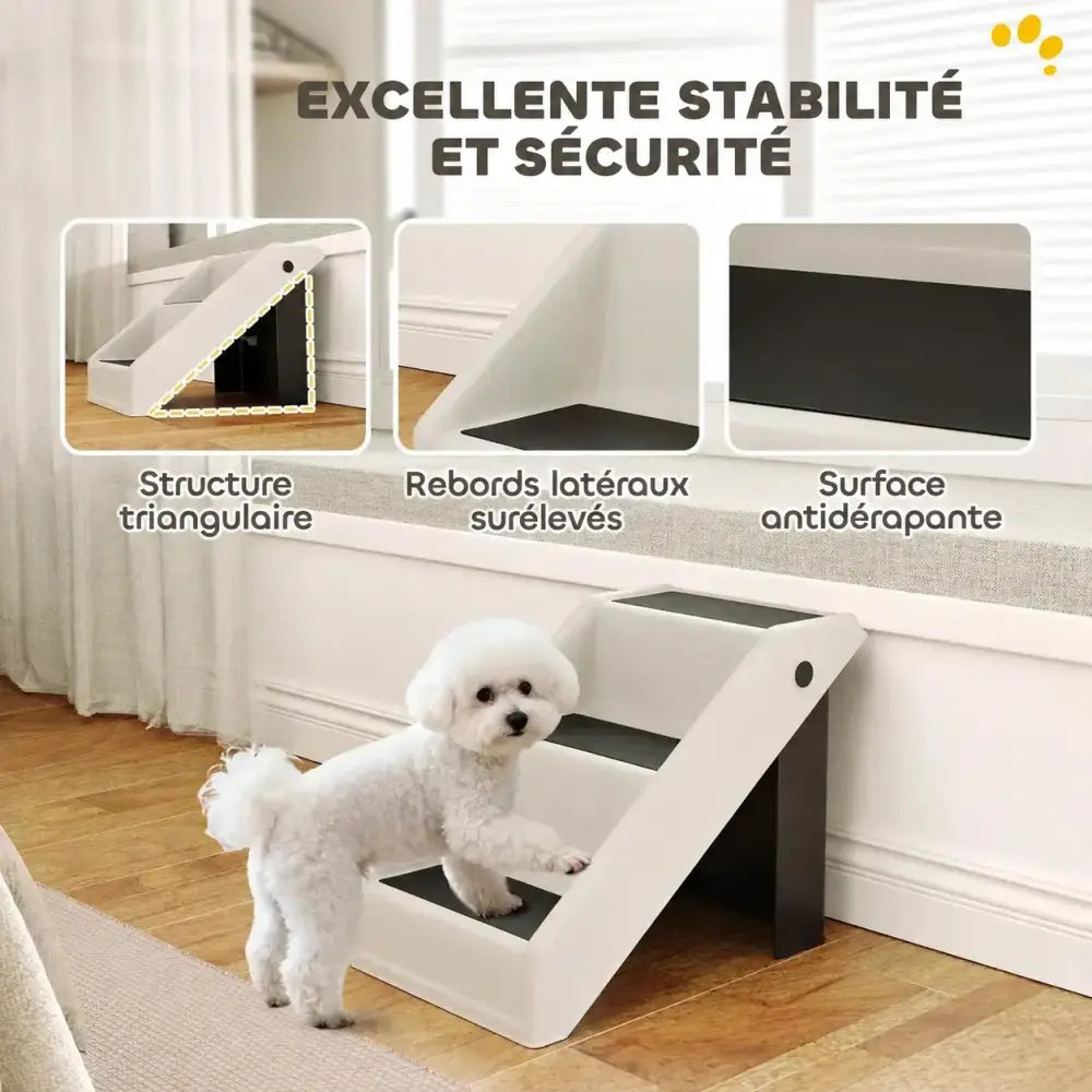 Escalier pour chien – texte en français