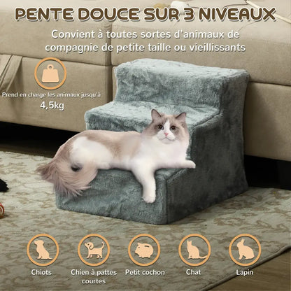 Escalier pour chien et chat – 3 marches antidérapantes - France - escalier chien 3 marches