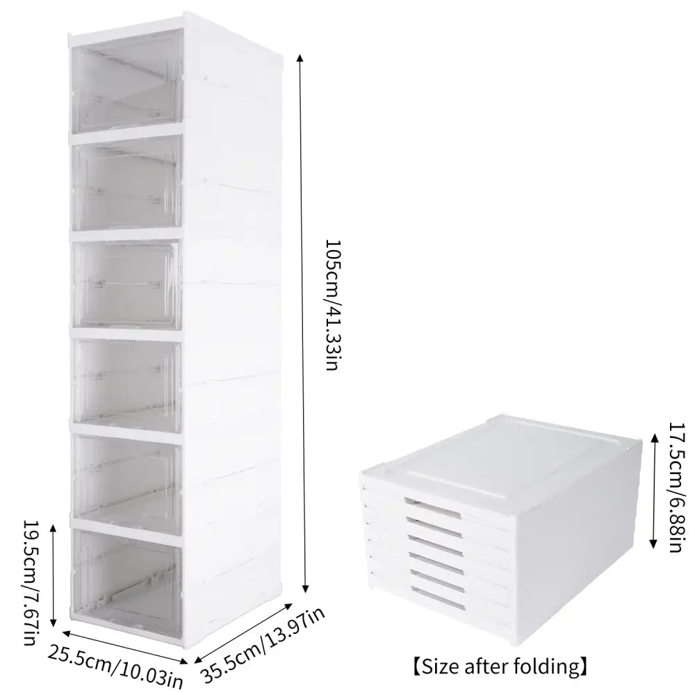Étagère à chaussures pliable 6 niveaux – blanche - étagère chaussures pliable 6 niveaux