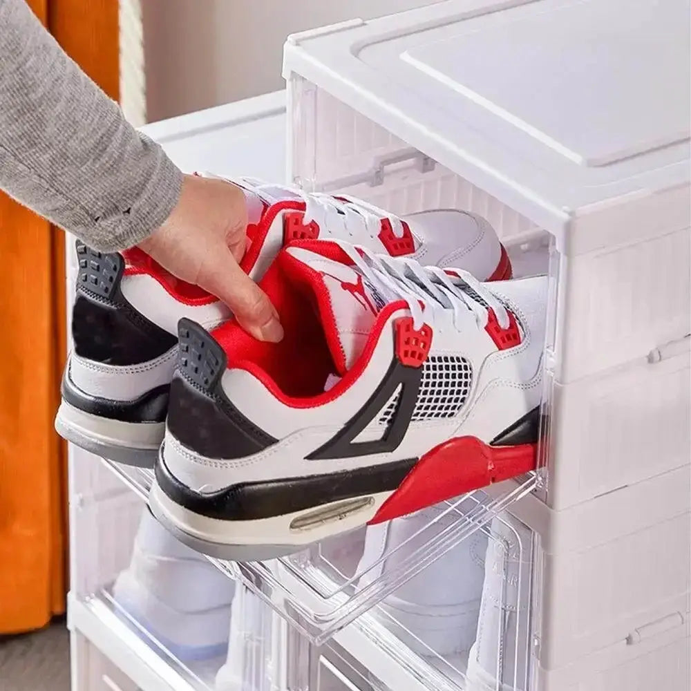 Étagère à chaussures pliable 6 niveaux – blanche - étagère chaussures pliable 6 niveaux