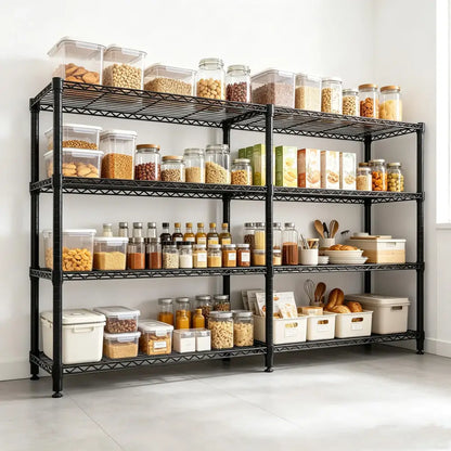 Étagère métallique 4 niveaux en L – 150 × 35 × 151 cm – détail produit 2