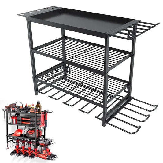 Étagère Murale Pour Outils En Métal Organisateur Panneau Perforé
