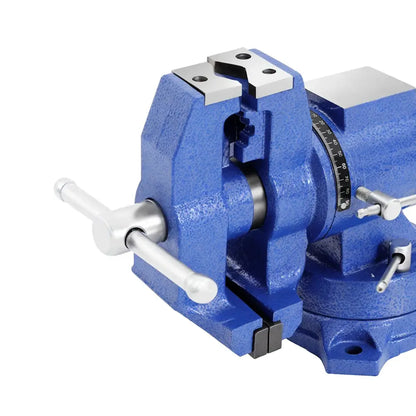 Étau d’établi 100 mm à base pivotante 360° - Bleu / France - étau d’établi pivotant 100 mm