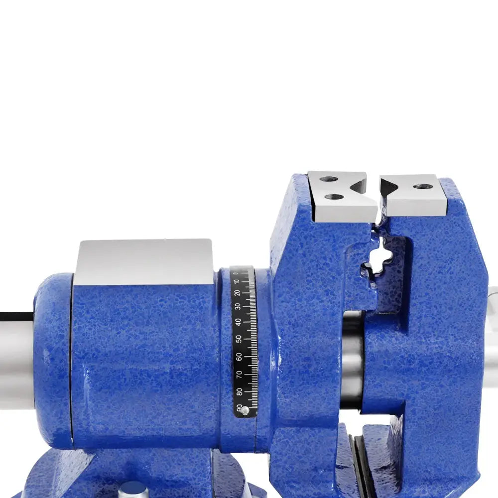 Étau d’établi 100 mm à base pivotante 360° - Bleu / France - étau d’établi pivotant 100 mm