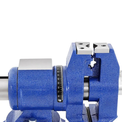 Étau d’établi 100 mm à base pivotante 360° - Bleu / France - étau d’établi pivotant 100 mm