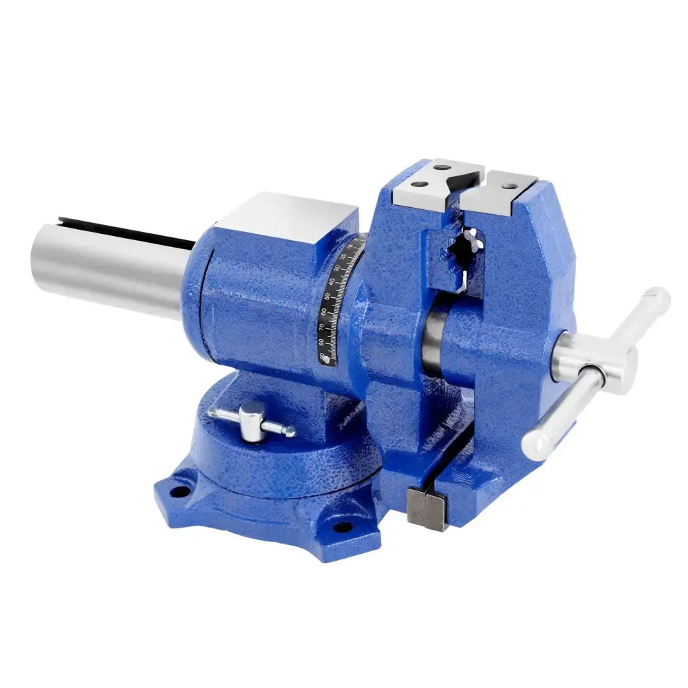 Étau d’établi 100 mm à base pivotante 360° - Bleu / France - étau d’établi pivotant 100 mm
