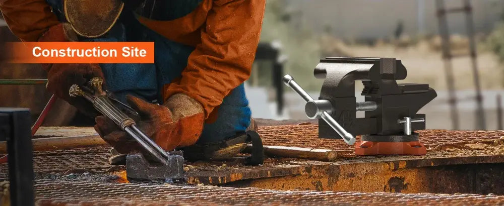 Étau d’établi pivotant avec enclume – 4,5 à 6,5 pouces – détail produit 5
