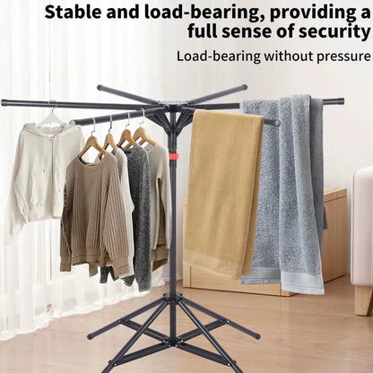 Étendoir à linge pliable sur trépied – version bois - Bois – modèle A / France - étendoir linge pliable trépied