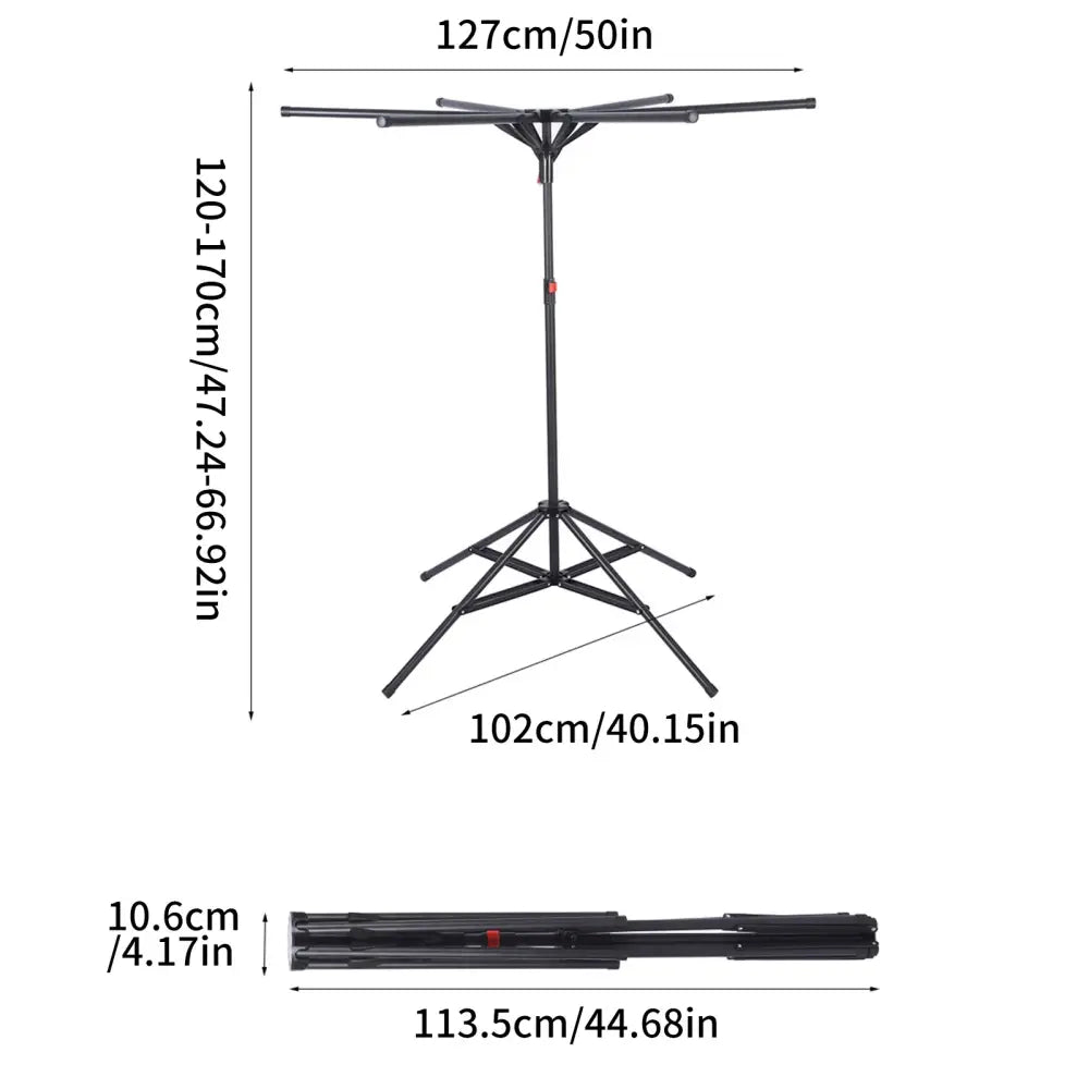 Étendoir à linge pliable sur trépied – version bois - Bois – modèle A / France - étendoir linge pliable trépied