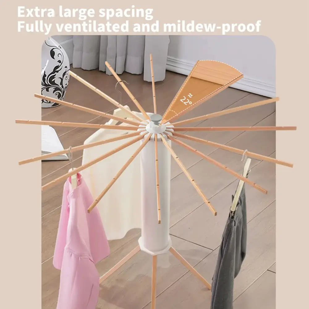 Étendoir à linge pliable sur trépied – version bois - Bois – modèle A / France - étendoir linge pliable trépied