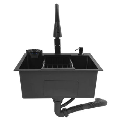 Évier De Cuisine Multifonctionnel Avec Robinet Rétractable