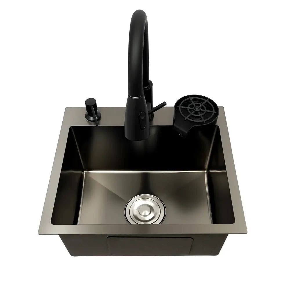 Évier De Cuisine Multifonctionnel Avec Robinet Rétractable