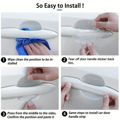 Films de protection pour poignées de porte voiture – 8 pièces – détail produit 2