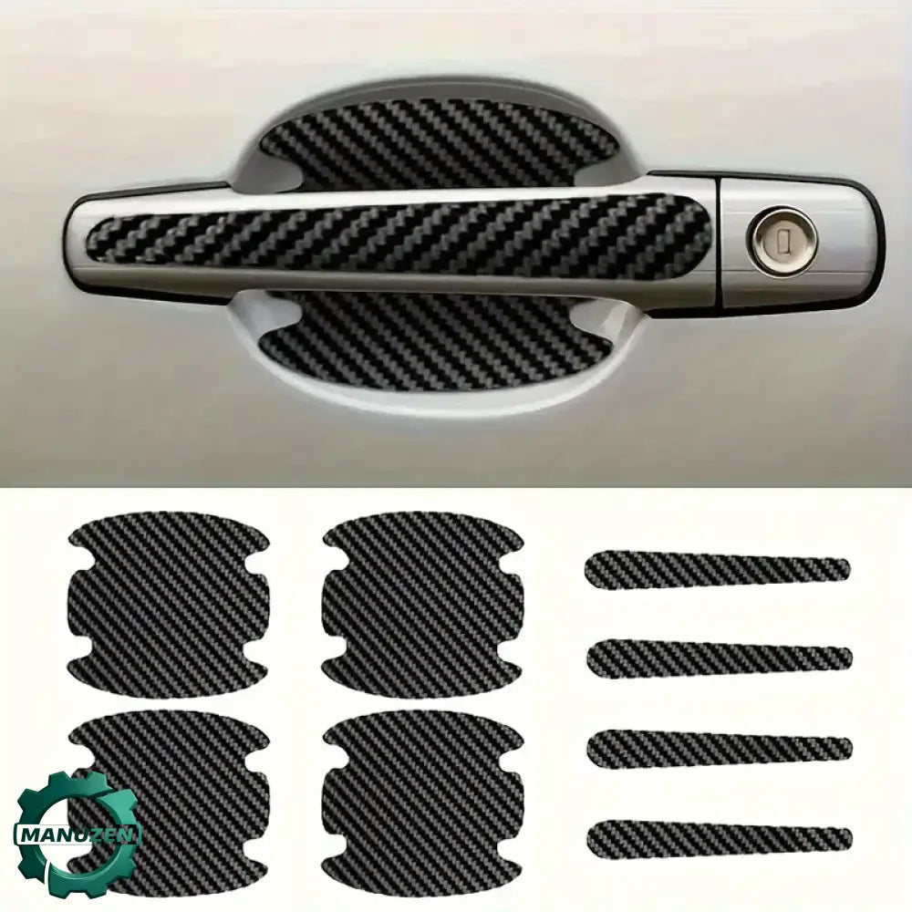 Films de protection pour poignées de porte voiture – 8 pièces – variante noir / France