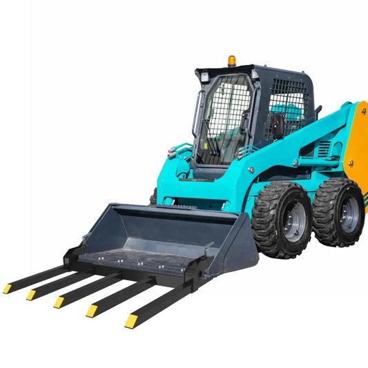 Fourche à débris pour godet – 6 dents fixation par brides - Modèle 2 500 lb / Depuis la Pologne - fourche à débris pour