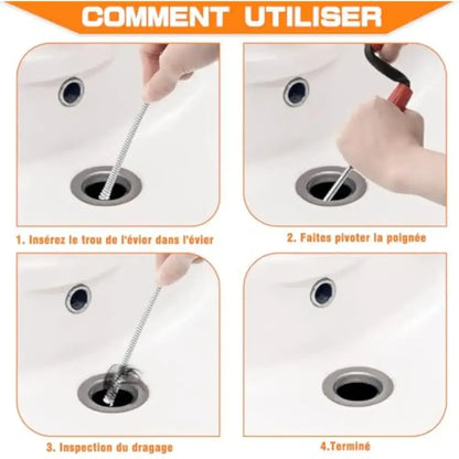 Furet manuel déboucheur canalisation – 3 ou 5 m – détail 3