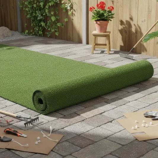 Gazon Artificiel Résistant UV 1x10m Pelouse Verte Pour Jardin