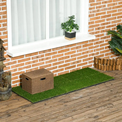 Gazon synthétique dalles 10 30 × 30 vert épaisseur 3,5 cm