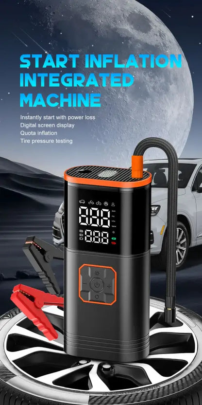 Gonfleur pneus portable USB à affichage numérique - gonfleur pneus portable rechargeable USB