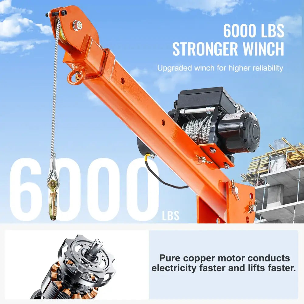 Grue électrique pour camion – flèche pivotante 360° - grue électrique camion flèche pivotante
