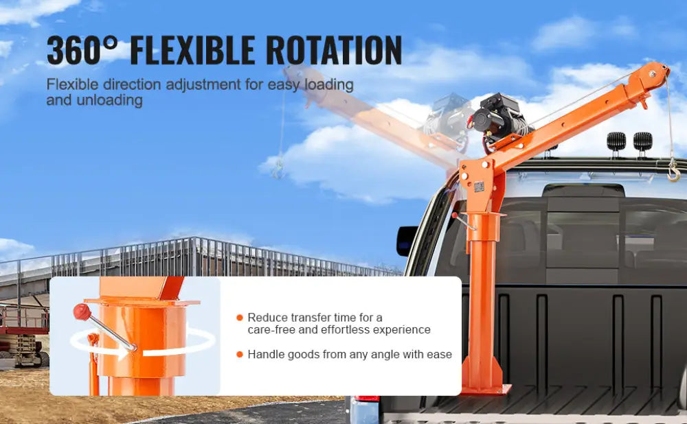 Grue électrique pour camion – flèche pivotante 360° - grue électrique camion flèche pivotante