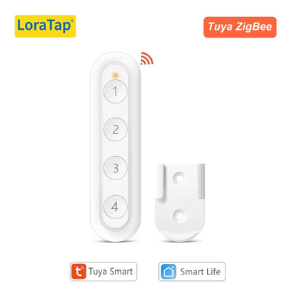 Interrupteur de scène connecté sans fil – 1 ou 4 boutons – variante Télécommande 4 boutons / France