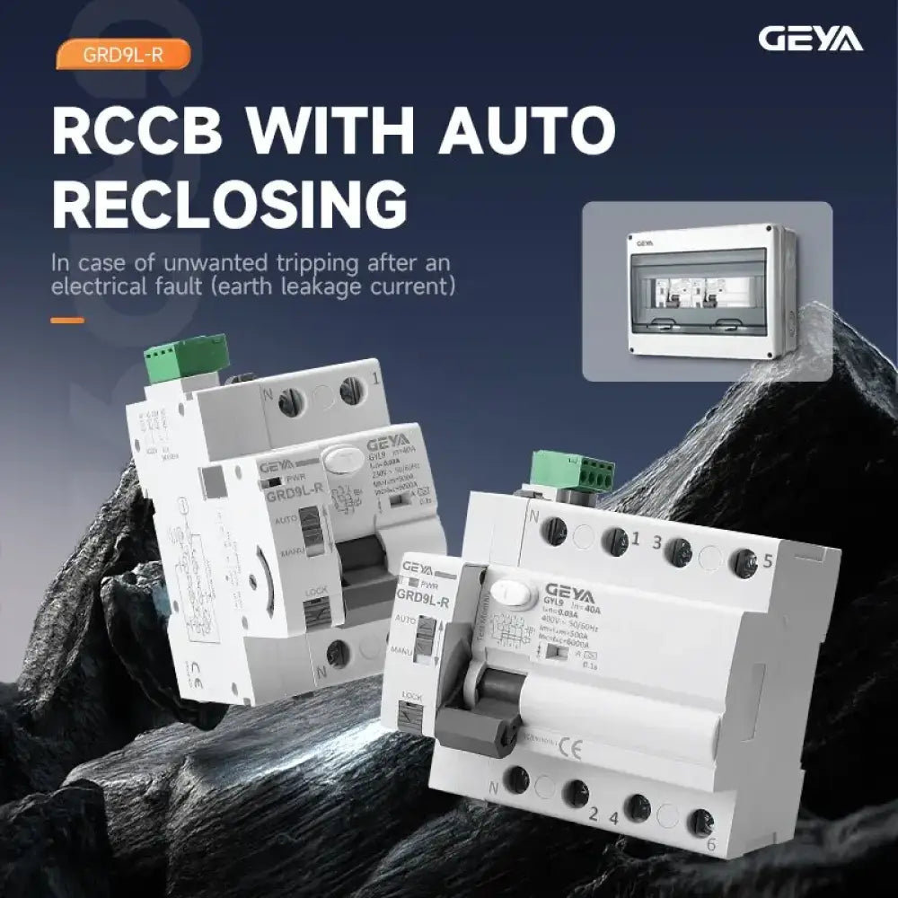 Interrupteur différentiel réarmable Type A 40 A 30 mA – 2P - Type A – 2P – 40 A – 30 mA / Espagne / Automatique – 220 V