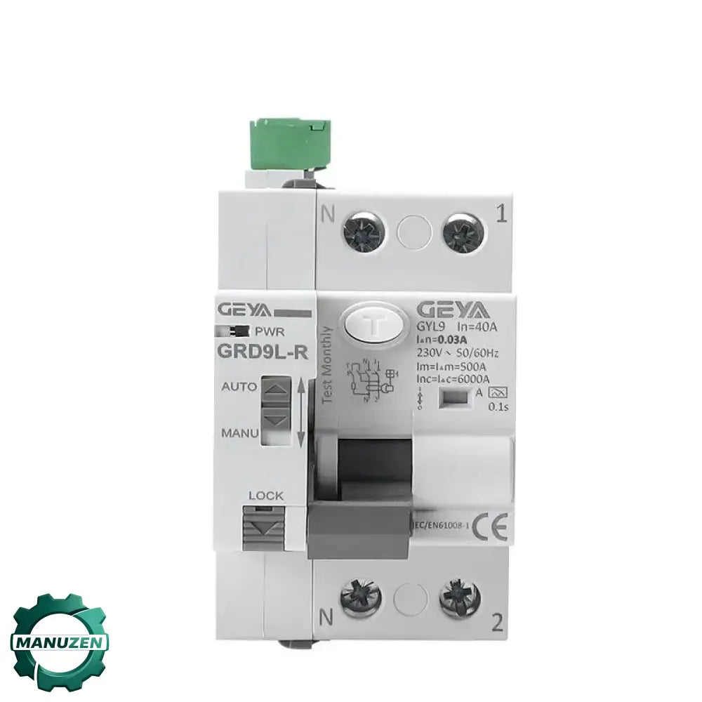 Interrupteur différentiel réarmable Type A 40 A 30 mA – 2P - Type A – 2P – 40 A – 30 mA / Espagne / Automatique – 220 V