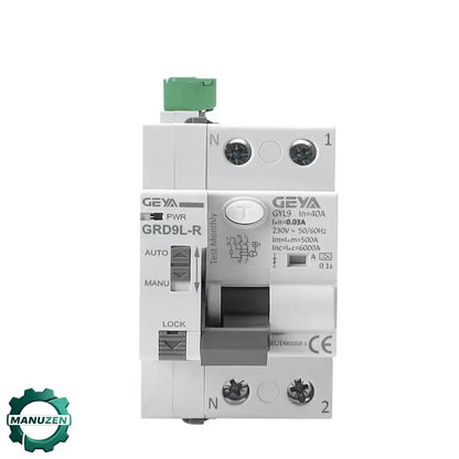 Interrupteur différentiel réarmable Type A 40 A 30 mA – 2P - Type A – 2P – 40 A – 30 mA / Espagne / Automatique – 220 V