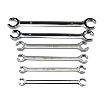 Jeu de 6 clés à tuyauter 8–19 mm pour raccords - Jeu de 6 clés – 8 à 19 mm - Jeu de clés à tuyauter 8–19 mm