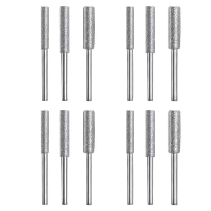 Kit d’affûtage de chaîne de tronçonneuse 12 pièces – corindon - Lot de 12 – argenté / Chine continentale - Kit