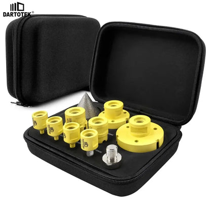Kit de forets diamant carrelage M14 6–68 mm – 10 pièces - 10 pièces / Filetage M14 / France - Forets diamant pour