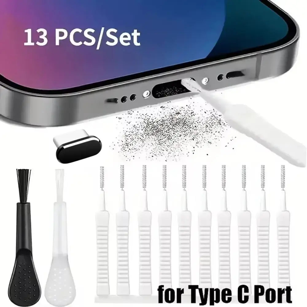 Kit de nettoyage pour port USB-C et haut-parleur – variante Pour USB-C / France